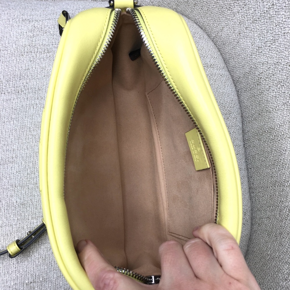 Authentic Gucci Marmont crossbody bag yellow leather - Picture 10 of 13